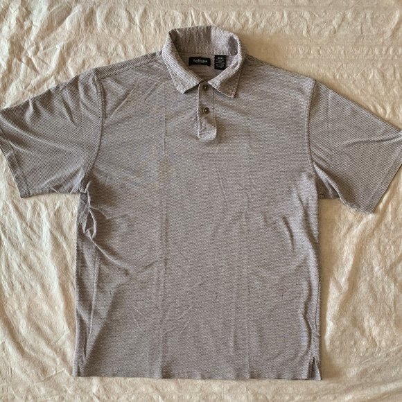 Men's Van Heusen Polo Shirt - Short Sleeve Collared T-Shirt - Size Medium M - Picture 5 of 8